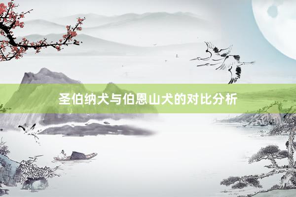 圣伯纳犬与伯恩山犬的对比分析